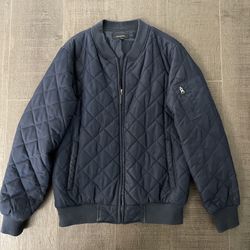 Bomber Jacket (Men’s Size M, Blue)