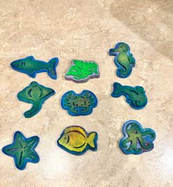 Animal Ink stamps – OCEAN– Art – card making – Classroom – scrapbook-daycare-Lakeshore Learning