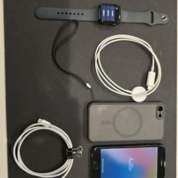 Apple Iphone SE and Apple Watch