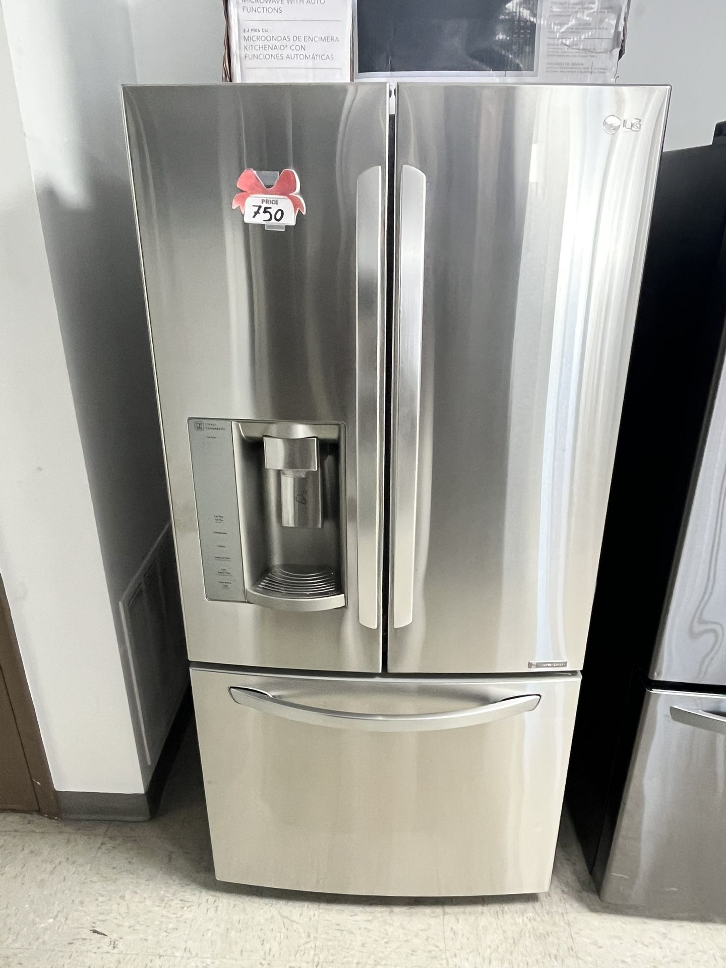 LG 33inch. 3-Door French Door With Ice Maker Stainless Steel Refrigerator 