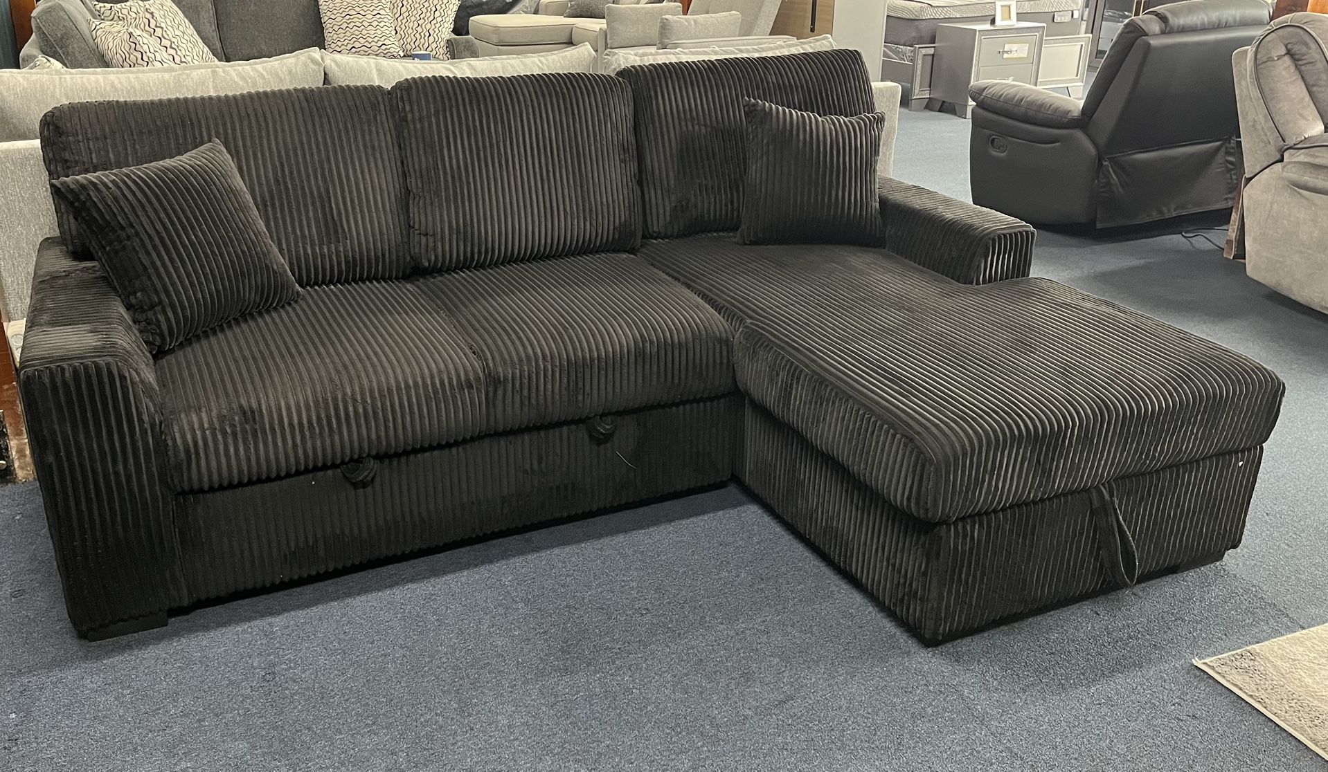 Black Sectional Sleeper 