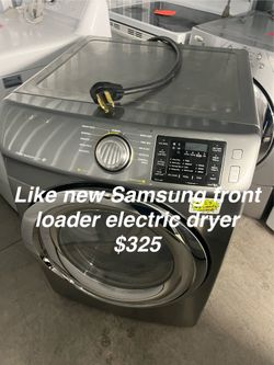Like new Samsung electric dryer black stainless steel
