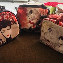 Disney - Set Of 3 Makeup Bags