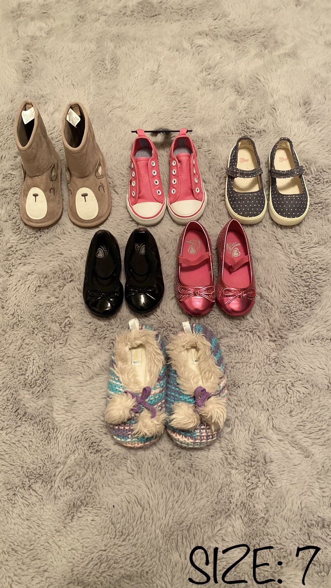 LIKE NEW ‼️- TODDLER BABY GIRL SHOES • SIZE 7 - TOMMY HILFIGER, GYMBOREE, BABY GAP