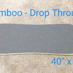 Bamboo Drop Through longboard deck
