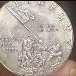 MARINE ONE DOLLAR COIN