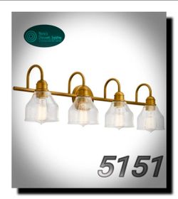 Kichler Avery 33.25 4 Light Brass Vanity Light