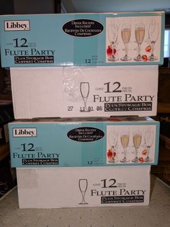 Libbey 23-Piece Champagne Flute Set w/ Storage Boxes