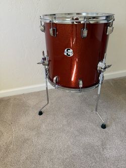 Ludwig element evolution 14” x14” floor tom orange sparkle great condition $75 cash in Upland 91784