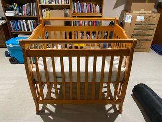 Solid Wood Mini Crib