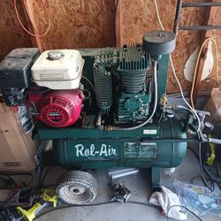 RolAir Gasoline Air Compressor 25gallon