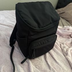 Black Diaper Bag With Changing Pad