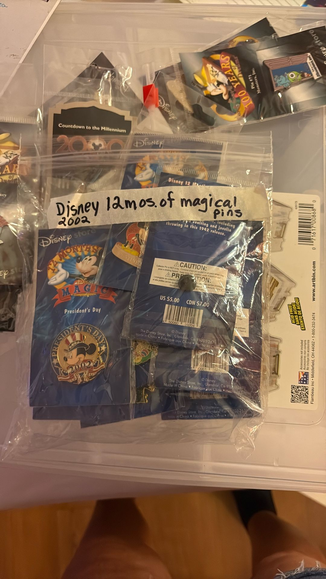 Disney 2002 magical pins