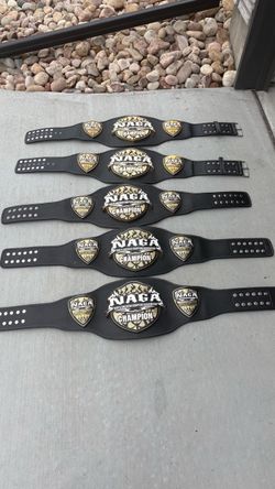 NAGA Champion Grappling Championship Belts – Lot of 5
