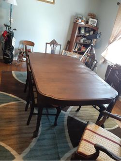 Antique Table and 6 chairs