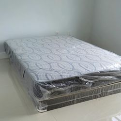 NEW QUEEN MATTRESS. Bed frame is not available. Take it home the same day 👍