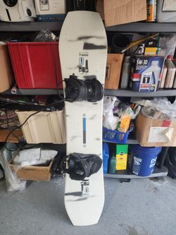 Ride 156W Twinpig Snowboard With Large Union Force Bindings