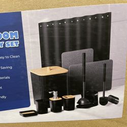 Bath Room Accessories Set& Holder-New Sealed 
