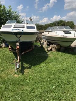 Volvo 4 cylinder boat engine great condition $500 2 boats a trailers $1,500