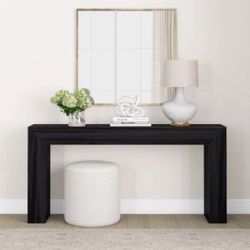 Maxwood 66” Black Console Table