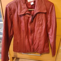 Preston And York Petites Lambskin Leather Jacket