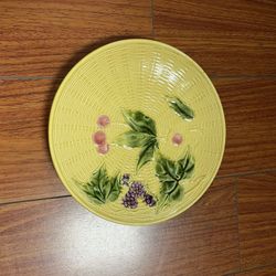 Antique MOJOLICA Pottery Plant 