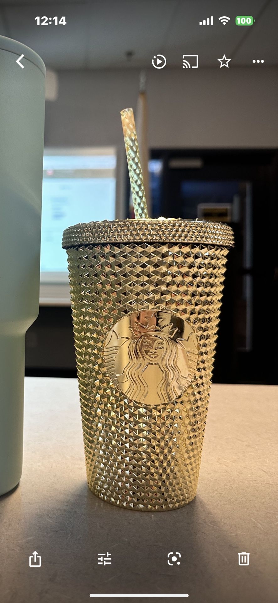 Used Grande Gold Starbucks Cup - Great Condition