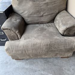 Large, Comfortable, Micro Suede Chair