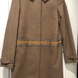 Zara Brown Winter Coat Sz M - Pre-Owned