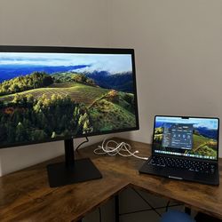 MacBook Air And Monitor 