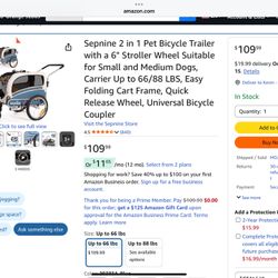 Dog Bicycle Trailer 