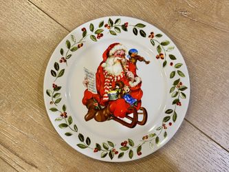 Christmas Santa Clause Ceramic Plate (NEW)