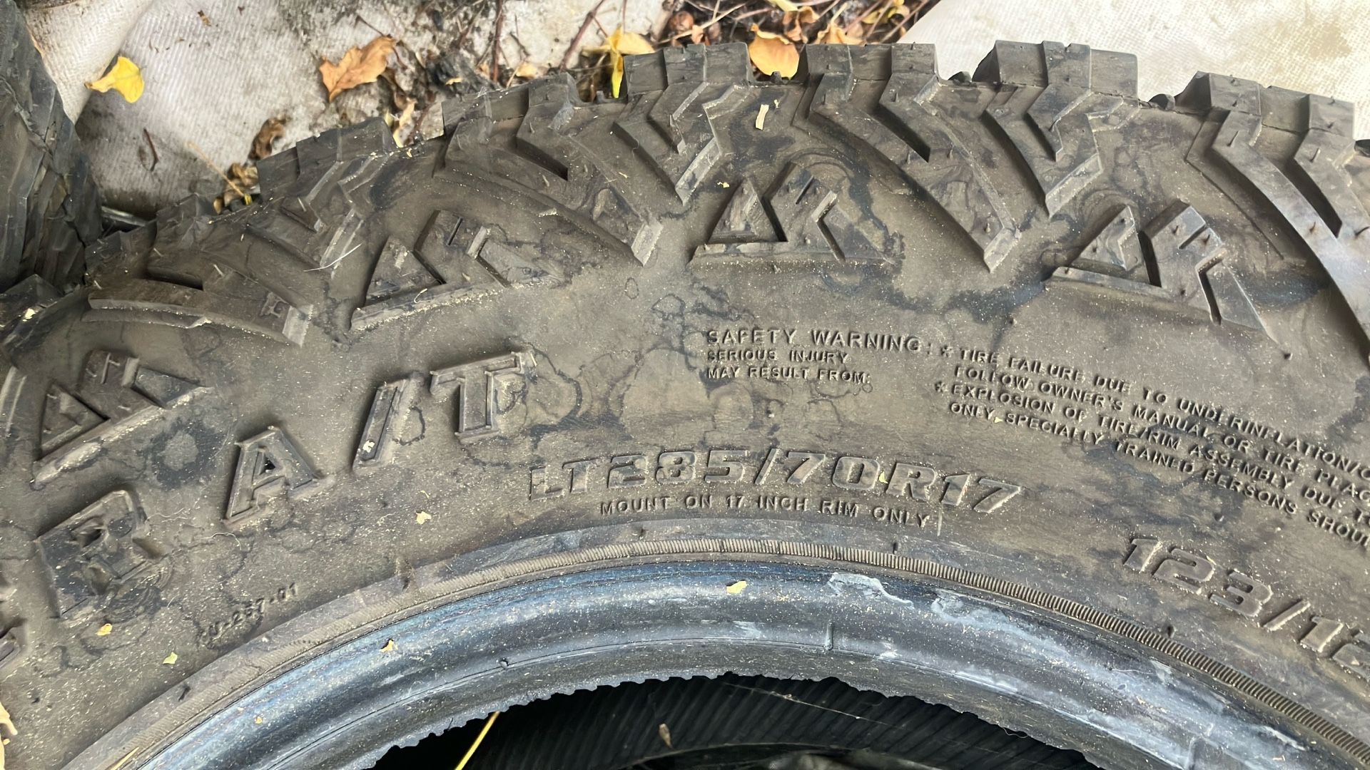 285/70/17 Tires