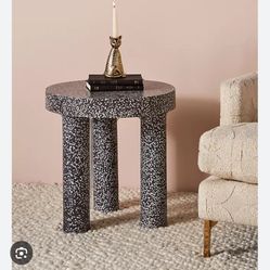 Anthropologie Clio Terrazzo Side Table SET OF 2