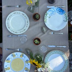 Mismatch Wedding plates 