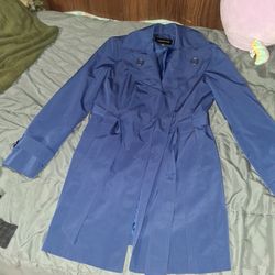 London Fog size S Purple Trench Coat for Women