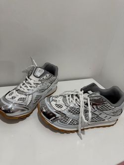 Silver Bottega Sneakers