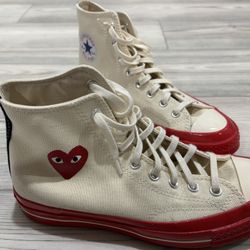 Comme de garçons X converse high Tops Size 8