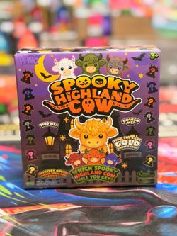 Spooky highland squishy cow new