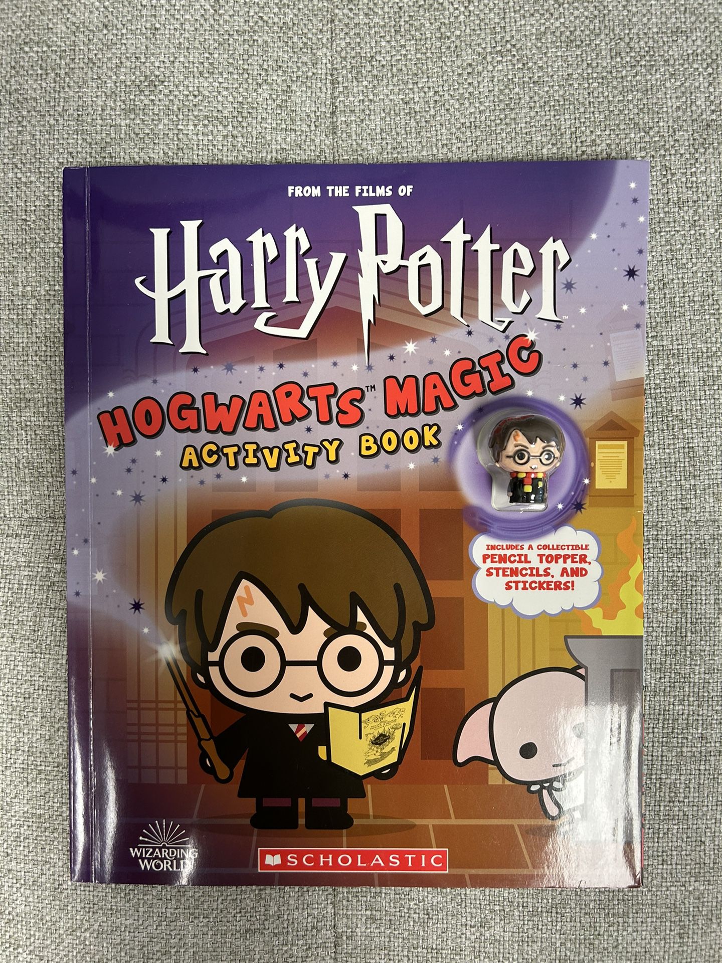 Harry Potter Activity Book Stickers Stencils Pencil Topper Toy 