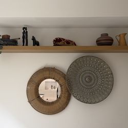 IKEA Lack 74” Floating Shelf – Oak – Modern Wall Shelf