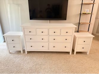 Dresser & Nightstand Set – White - $600
