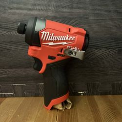 Milwaukee M12 FUEL 12V Lithium-lon Brushless Cordless 1/4 in. Hex Impact Driver (Tool-Only)