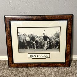 Framed Ben Hogan Golf Wall Art (23” x 20”)