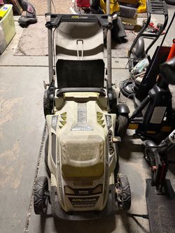 Ryobi 40V brushless cordless lawn mower (40V Brushless series) with LED lighting