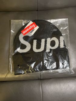 Supreme Big Logo Beanie Black