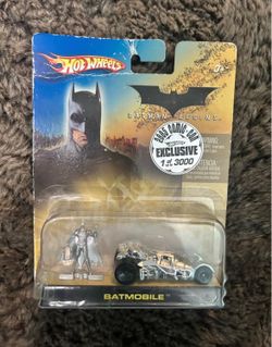 RARE 2005 Hot Wheels SDCC Exclusive Batman Begins Batmobile Chrome - 1 of 3000
