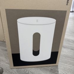 New Sonos Sub Mini Compact Subwoofer White