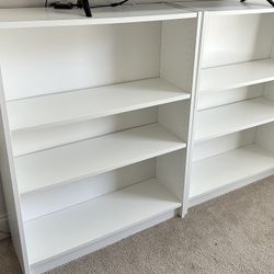 White Bookshelves