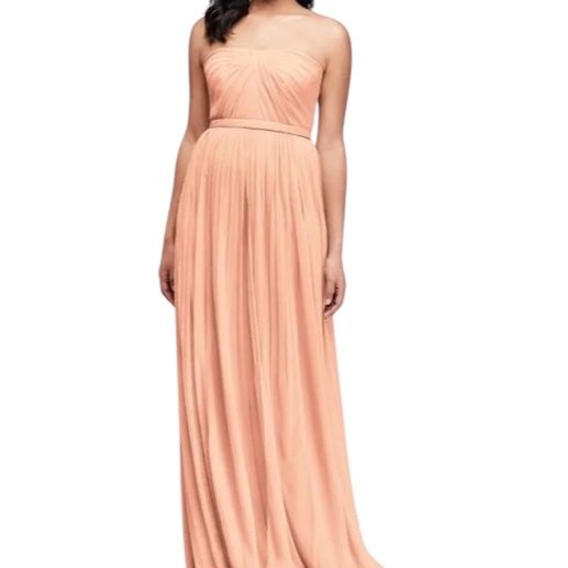 NWT-David's Bridal Bridesmaid Dress - Peach Bellini, Floor Length SIZE- 8  for Sale in Miami, FL - OfferUp